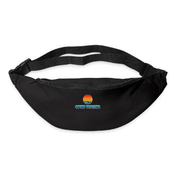 Nageur nageant - Sac banane - noir - Devant