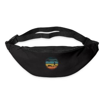 Canicross Sportlerin Canicrosserin Hundesport - Gürteltasche - Schwarz - Vorne