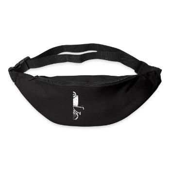 Cool bike messenger bike gift - Bum bag - black - Front