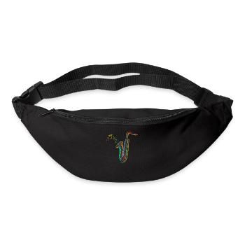 Saxophon Jazz Musik - Gürteltasche - Schwarz - Vorne