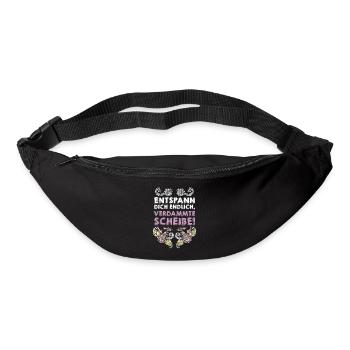 Entspann Dich Endlich, Verdammte Scheiße Geschenk! - Gürteltasche - Schwarz - Vorne