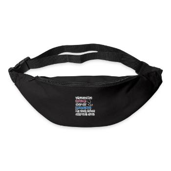 Niemand ist perfekt aber als Pflegekraft ist man.. - Gürteltasche - Schwarz - Vorne