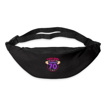 70. Geburtstag 70 Jahre alt 70. Party Geschenkidee - Gürteltasche - Schwarz - Vorne