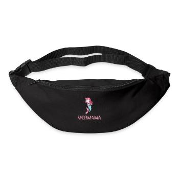 Sirène sirène mère sirène d'eau - Sac banane - noir - Devant