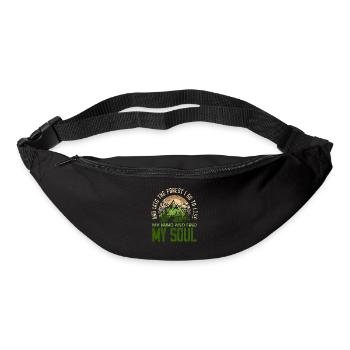 Randonnée esprit forêt - Sac banane - noir - Devant