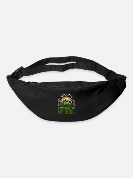 Wandern Wald Verstand - Gürteltasche - Schwarz