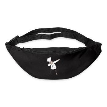 Dabbing chef chef de restaurant chef de chapeau - Sac banane - noir - Devant