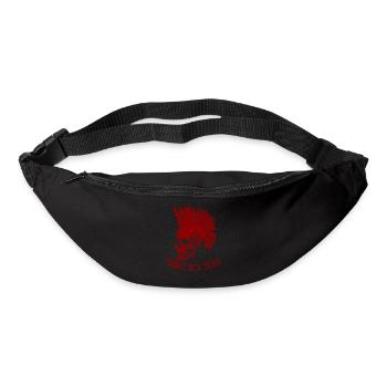 Punks Not Dead Punker Punkrock Totenkopf Geschenk - Gürteltasche - Schwarz - Vorne
