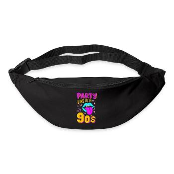 Fête des années 90 - Sac banane - noir - Devant