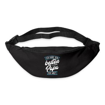 Ich habe den besten Papa der Welt - Gürteltasche - Schwarz - Vorne