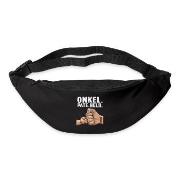 Onkel, Pate, Held, T Shirt, Geschenk - Gürteltasche - Schwarz - Vorne