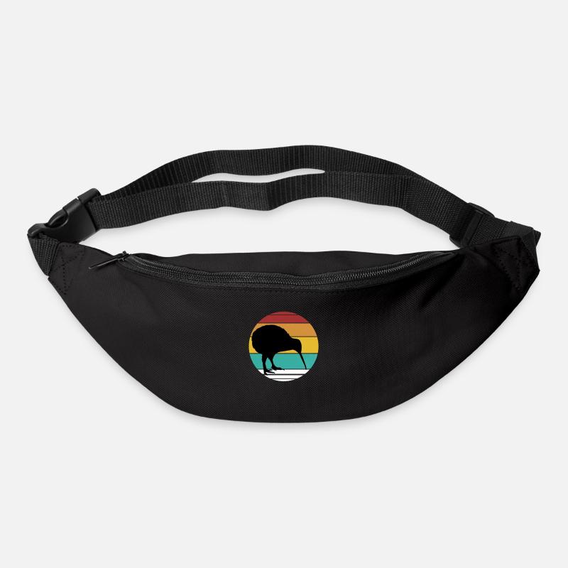 Kiwi Vogel Neuseeland Lustig - Gürteltasche - Schwarz