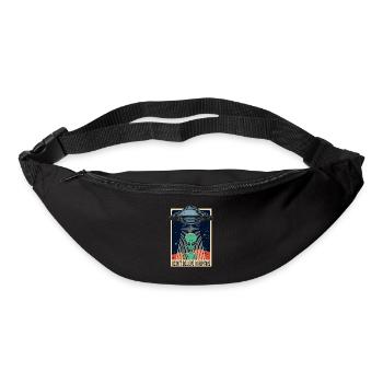 Alien UFO Alien Humanity Funny Gift - Sac banane - noir - Devant