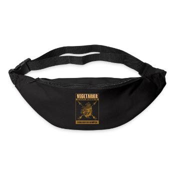 Vegetarier ist ein altes Indianerwort - Anti Vegan - Gürteltasche - Schwarz - Vorne