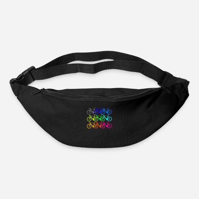 Bicycle design colorful - Bum bag - black