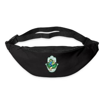 Mother Earth, Gaia with Mandala, nature gift idea - Bum bag - black - Front