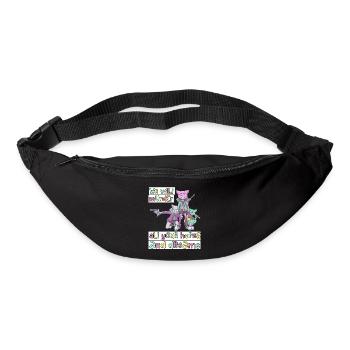 Patel Goth Kawaii Anime Comic Cats Gothic - Bum bag - black - Front