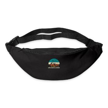 Coffee mountains adventure hiking climbing gift - Bum bag - black - Front