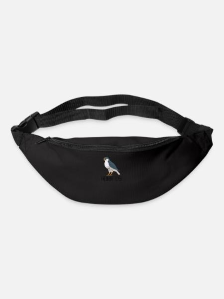 Funny Peregrine Falcon Birder Gift - Bum bag - black