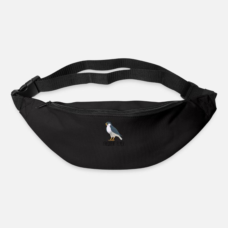 Funny Peregrine Falcon Birder Gift - Bum bag - black