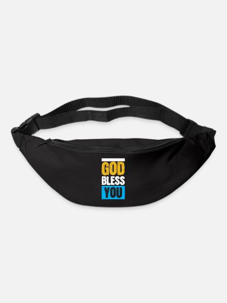 Que Dieu te bénisse - Sac banane - noir