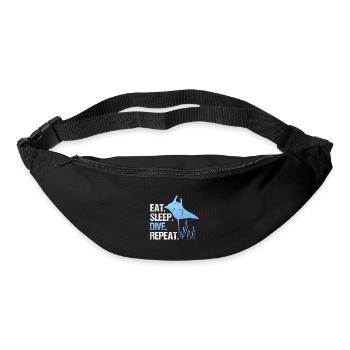 Eat sleep dive repetition - Bum bag - black - Front