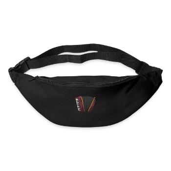 Akkordeon - Gürteltasche - Schwarz - Vorne