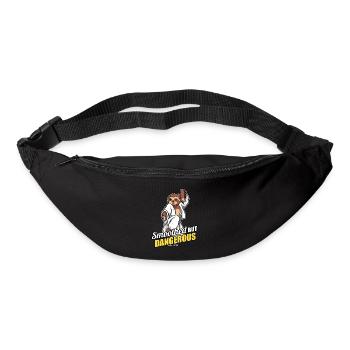 Smoothed But Dangerous Karate Kung Fu Faultier - Gürteltasche - Schwarz - Vorne