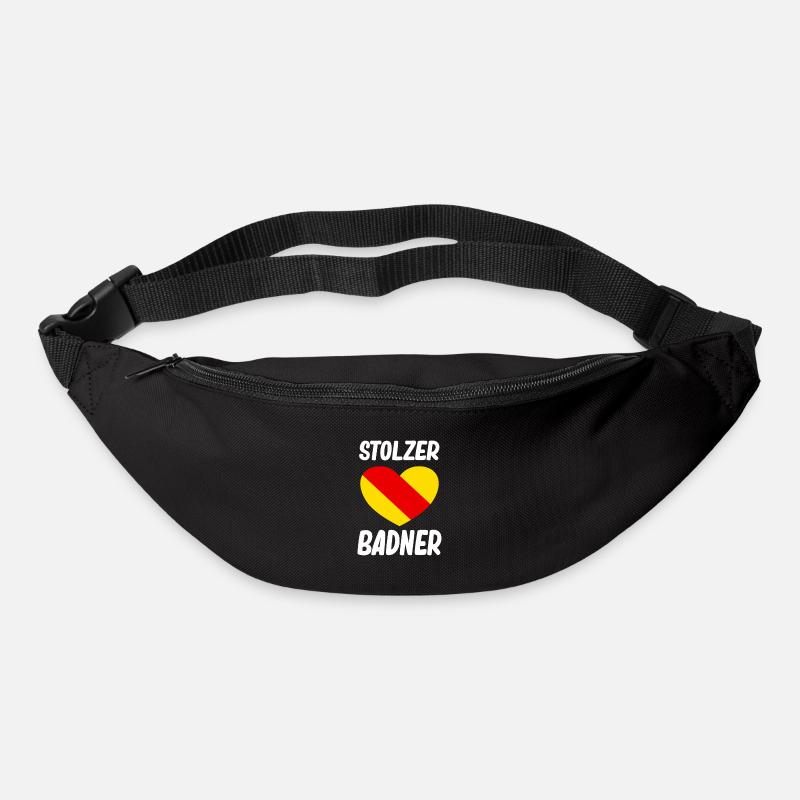 Badisch Baden Badner Heimatliebe - Gürteltasche - Schwarz