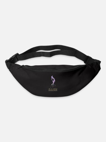 Bouldern Boulderer - Gürteltasche - Schwarz
