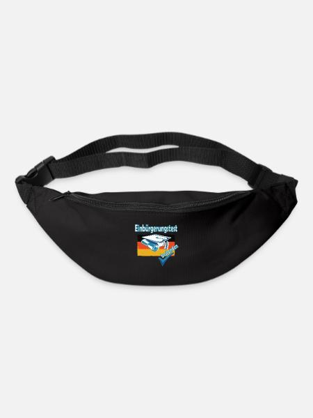Integrationskurs Deutsch Einbürgerung Geschenk - Gürteltasche - Schwarz