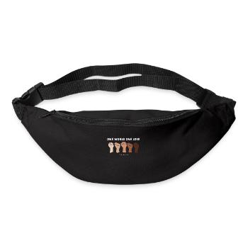 Against racism - One Love - Bum bag - black - Front