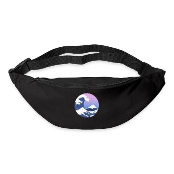 The Great Wave Off Kanagawa Aesthetic Japanese - Bum bag - black - Front