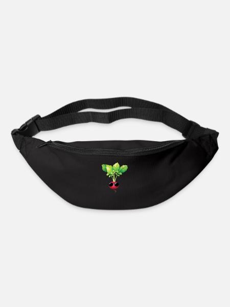 Radieschen Sonnenbrille Gartenarbeit Gärtner - Gürteltasche - Schwarz