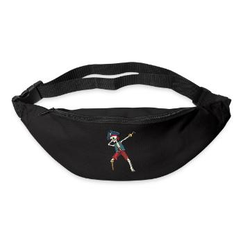 Dabbing pirat squelette Dab pirates pirates - Sac banane - noir - Devant