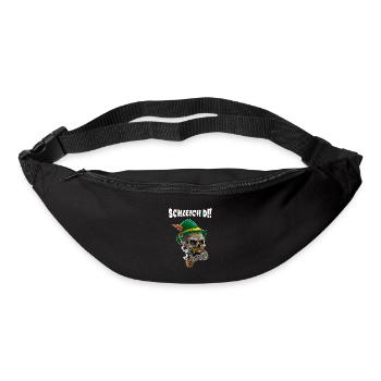 Schleich Di Bayrisch Dialekt Design mit Totenkopf - Gürteltasche - Schwarz - Vorne