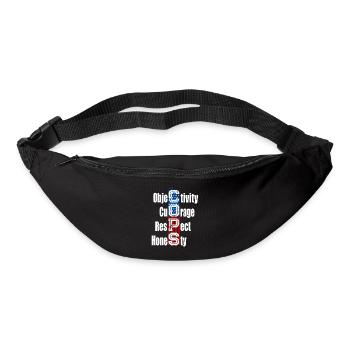 Support Cops Polizei Polizist Unterstützer - Gürteltasche - Schwarz - Vorne