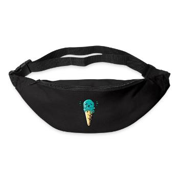Kawaii glaçons boule - Sac banane - noir - Devant
