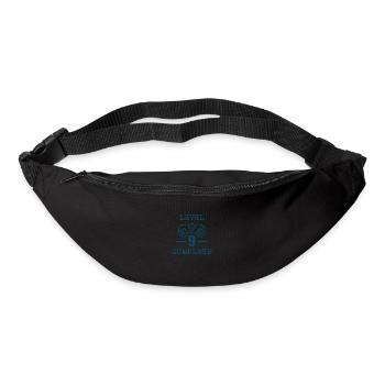 Level Neun Unlocked | 9. Geburtstag Geschenk - Gürteltasche - Schwarz - Vorne