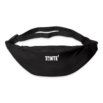 Tante hoch 2 Schwester Schwangerschaft verkünden - Gürteltasche - Schwarz - Vorne