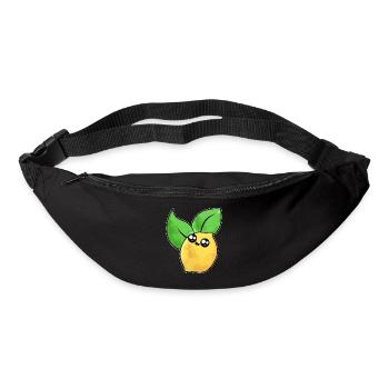 Niedliche Zitrone Gesicht - Gürteltasche - Schwarz - Vorne