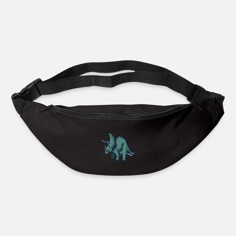 Dinosaurier - Gürteltasche - Schwarz