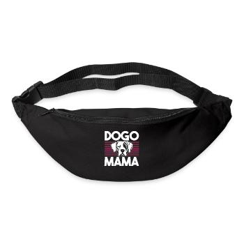 Chien chien chien chien cadeau - Sac banane - noir - Devant