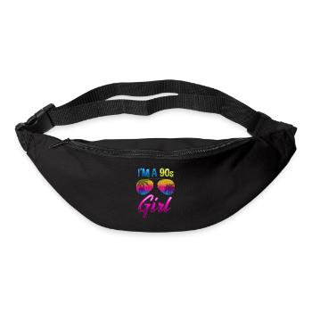 Retro 90er Jahre Hawaii Sonnenbrille für Mädchen - Gürteltasche - Schwarz - Vorne