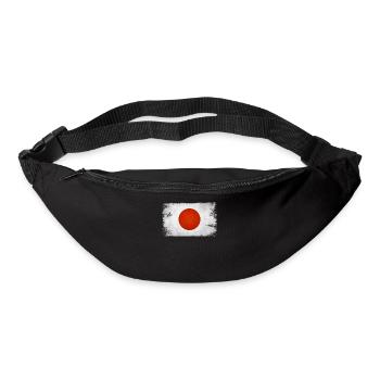 Vintage Black Japan Flag Asia Rising Sun Country J - Bum bag - black - Front