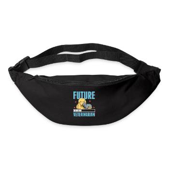Future Veterinarian Vet Student Funny Dogtor - Bum bag - black - Front