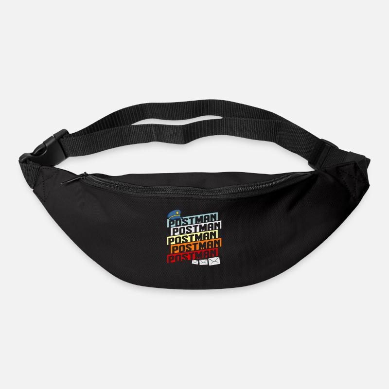 Post Briefträger Post Spruch Brief Postbote Gesche - Gürteltasche - Schwarz