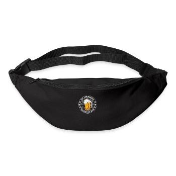 Bier Brauen Brauerei und Brauer Mälzer Biertrinker - Gürteltasche - Schwarz - Vorne