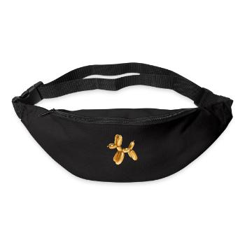 Ballon Chien Argent - Sac banane - noir - Devant