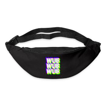 WUB WUB Dubstep Techno Rave Headbanger DJ Gift - Bum bag - black - Front
